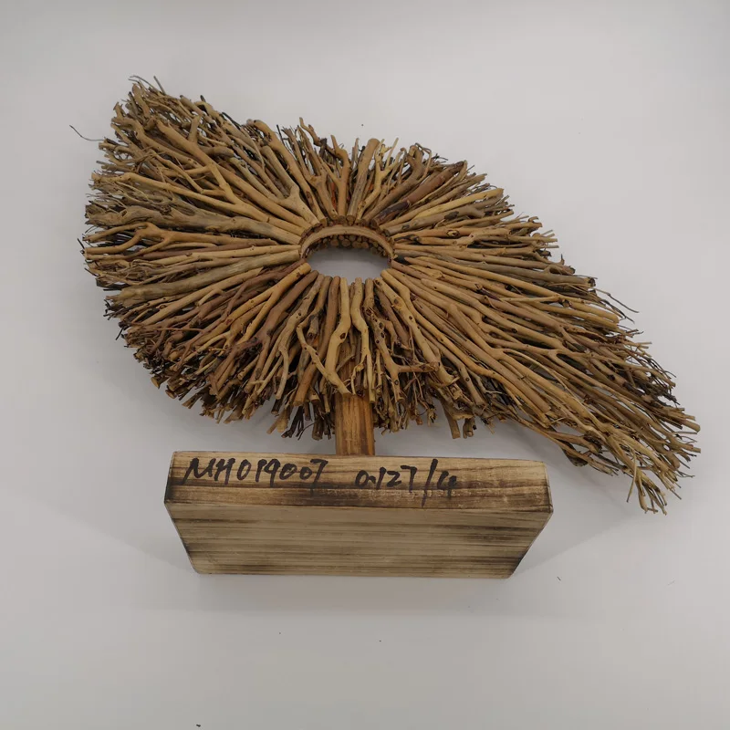 
CUSTOMIZED Natural Teabranch Jointed Circular Crafts With Wood Base Support 