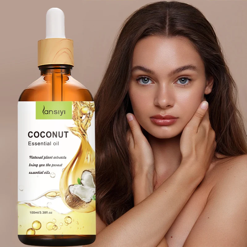 OEM Private Label 100ML Vegan Coconut Jojoba Essential Oil Pure Natural Beauty Hair Care Body Treatment Oil Lightening Function