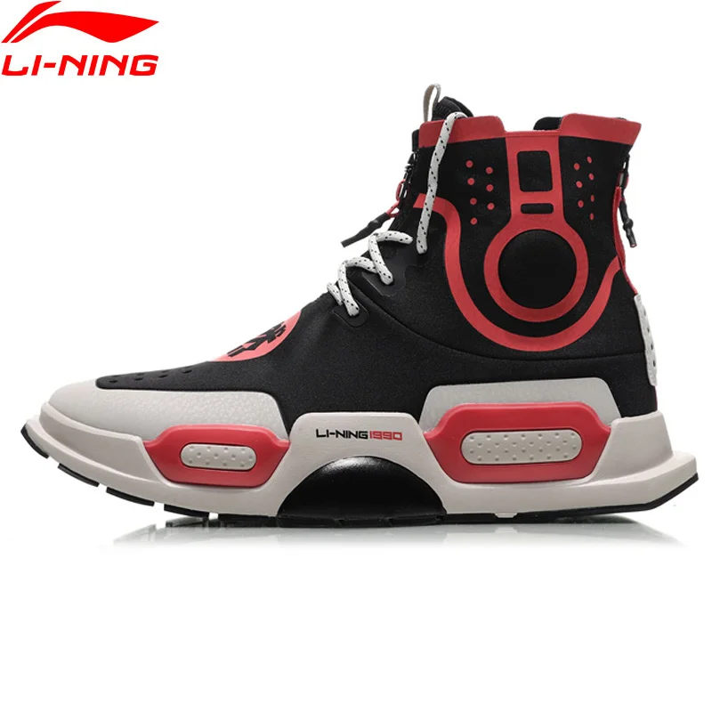 Мужские баскетбольные кроссовки Li Ning NYFW REBURN удобные спортивные с высокой посадкой из Китая AGBN054