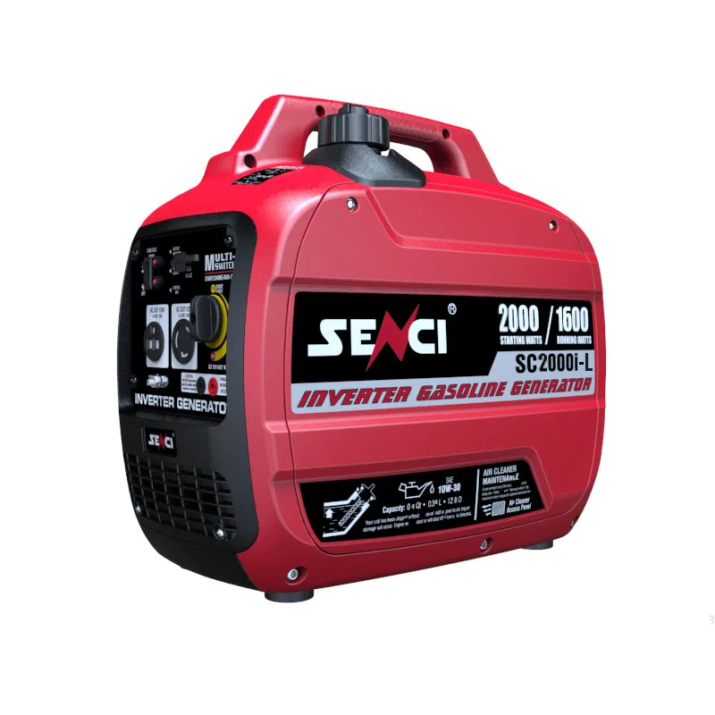 Портативный дешевые SENCI SC2000i-L бесшумные Инверторные бензиновые генераторы 1.6kw 2kw