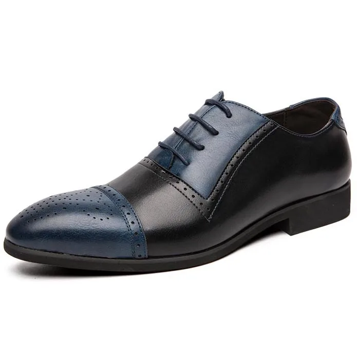 Fashion Men Italian Genuine Leather Shoes Casual Mens Brand Dress Shoes For Men