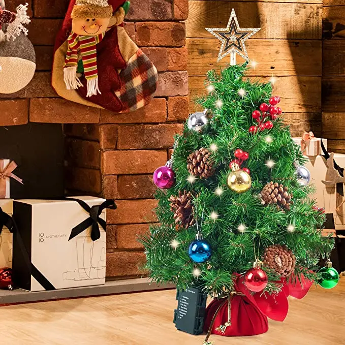 20 Inch Holiday Desktop Colored Lights  Christmas Tree Led