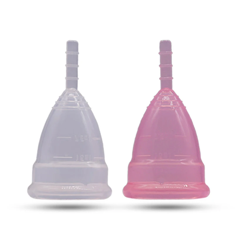100% Medical Silicone Wholesale Copa Menstrual Colorful Label Period Menstrual Cup