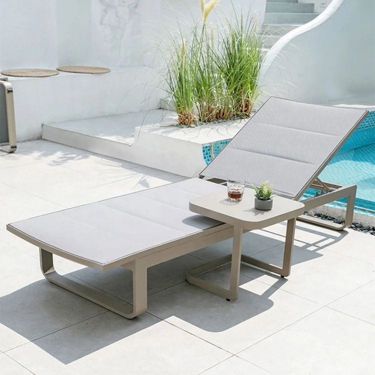 Hotel Villas Outdoor Lounge Chairs Courtyards Balcony Swimming Pools Lounge Daybed Garden Waterproof Beach Chairs