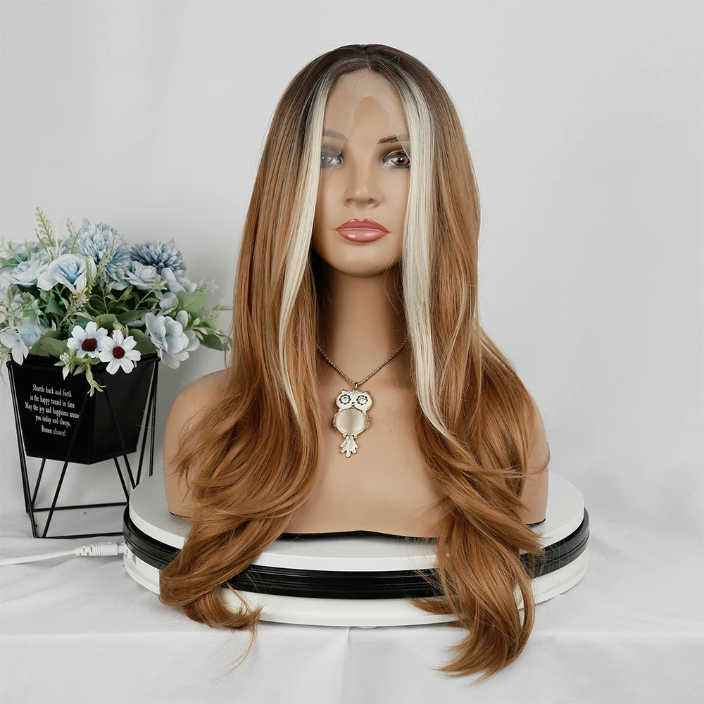 Оптовая продажа, высококачественные фронтальные парики, предварительно выщипанные дешевые термостойкие синтетические волосы премиум-класса, парики на фронтальной сетке