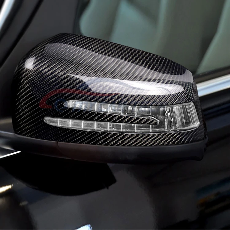 Carbon Fiber Rearview Mirrors for W176 W246 W204 W207 W212 W221 Stick-on Side Mirror Cover Caps