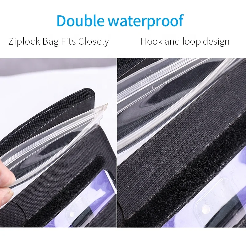 
WHEEL UP Ultra Thin Adjustable Touch Screen Phone Bike Waterproof Phone Holder Bag Handlebar 