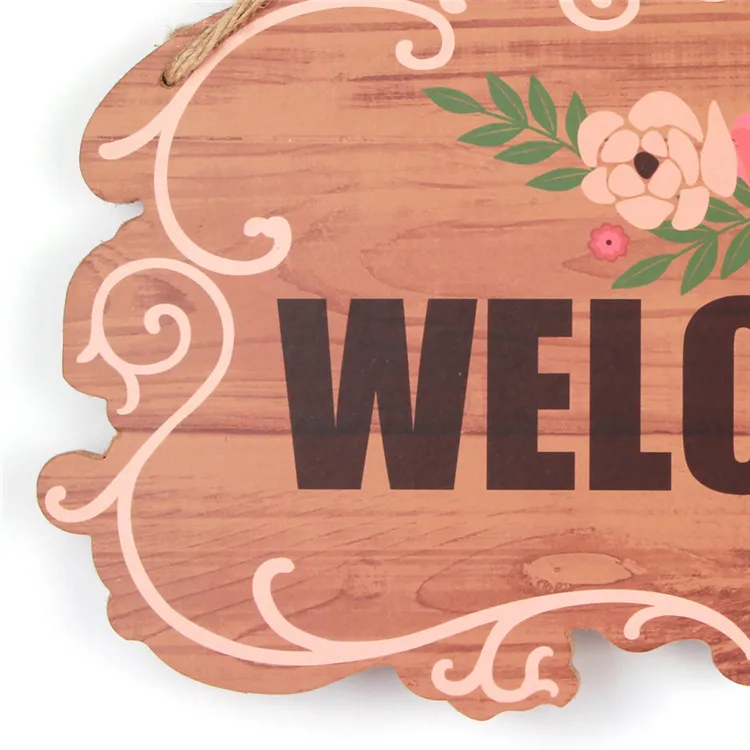 
2020 welcome sign mdf photo frame wooden sign for decoration 