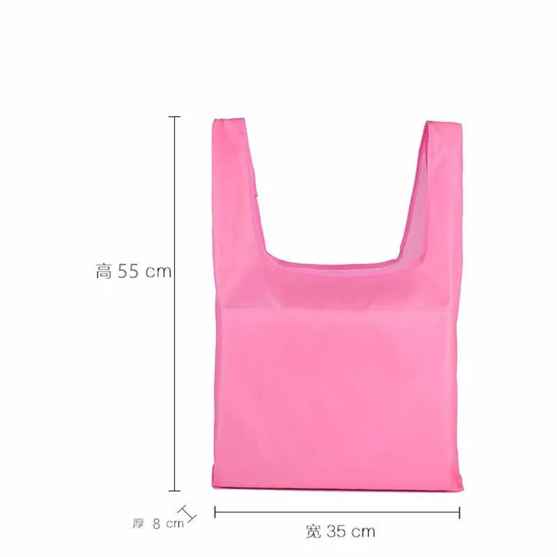 Portable shopping bags Clothing store advanced sense shopping bag handbag Oxford cloth folding shopping bag