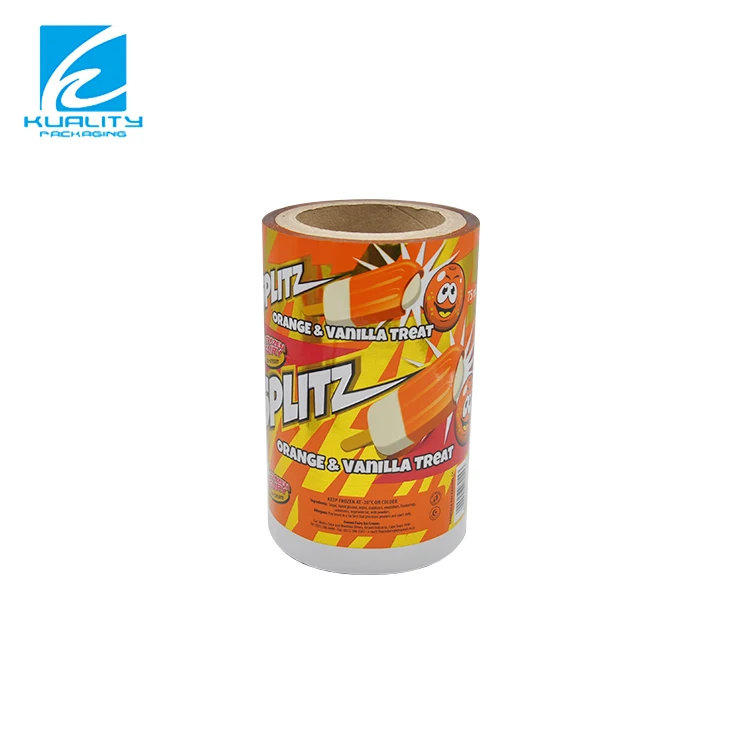 Food Grade Cold Sealing Biodegradable Packaging Aluminum Laminating Film Roll  Ice Lolly Packing Films