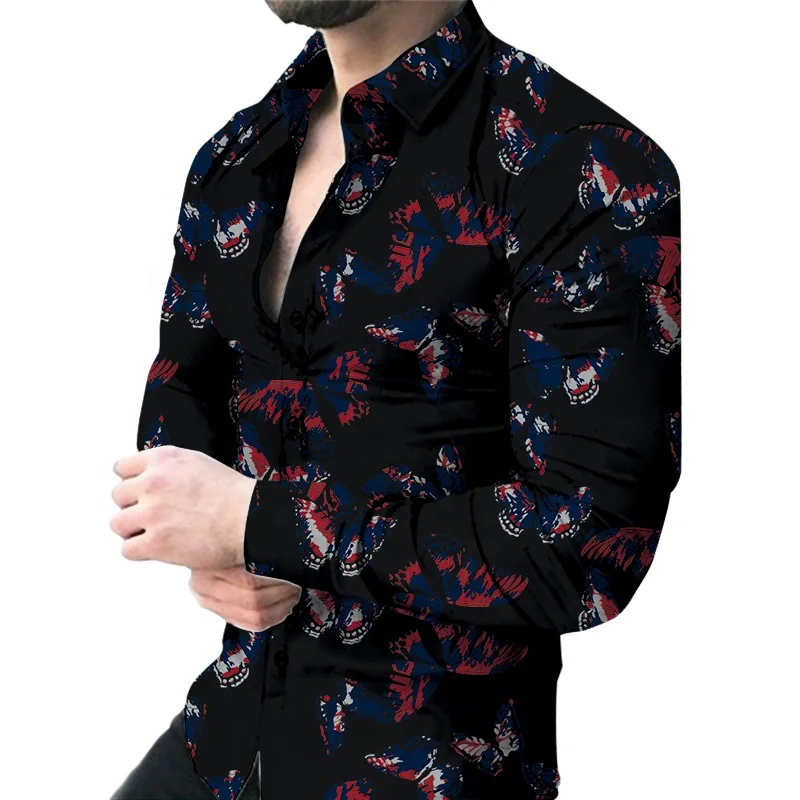 latest style design 3d sublimation casual business shirt quick dry shirt for man