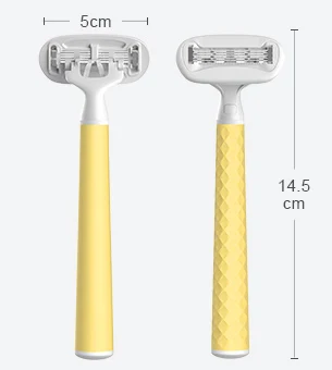 Four blades womennew razors with big lubricating strip fashion shaving online razor blade