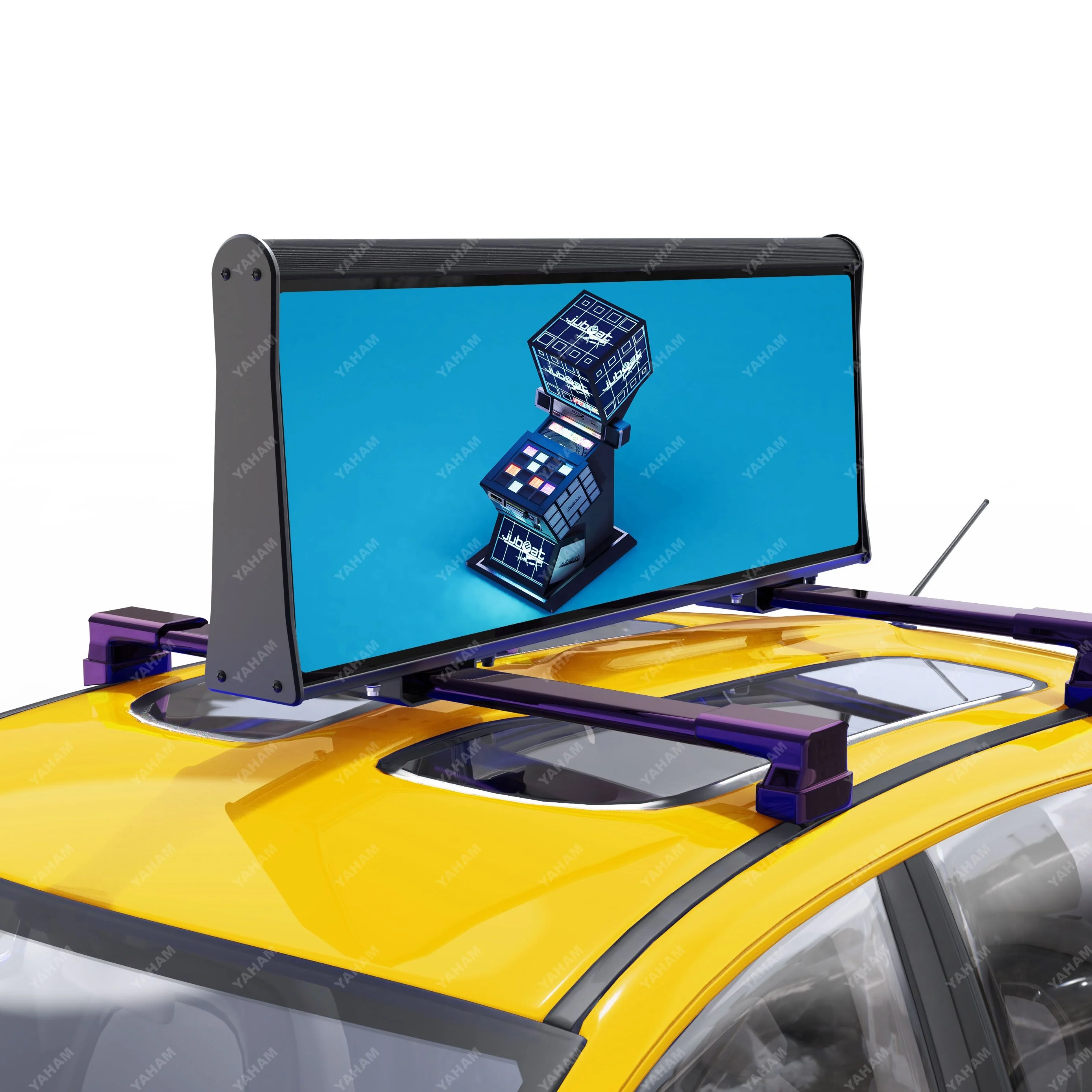 YAHAM led taxi display Car advertising led screen top advertising signs car Advertising Playing Equipment taxi top led display