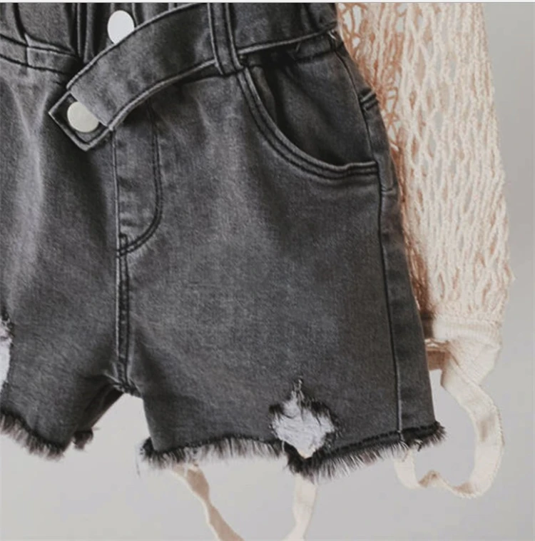 
Fashion New Kid Denim Shorts Casual Hot Sale Girls Pants Cute Children Jeans Short Pants 