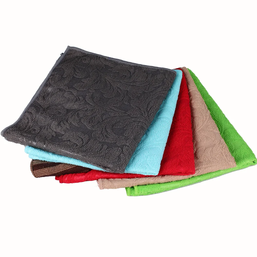 40x40 Wholesale Colorful 100% Microfiber Micro Fiber Cleaning Cloth Microfiber Towels
