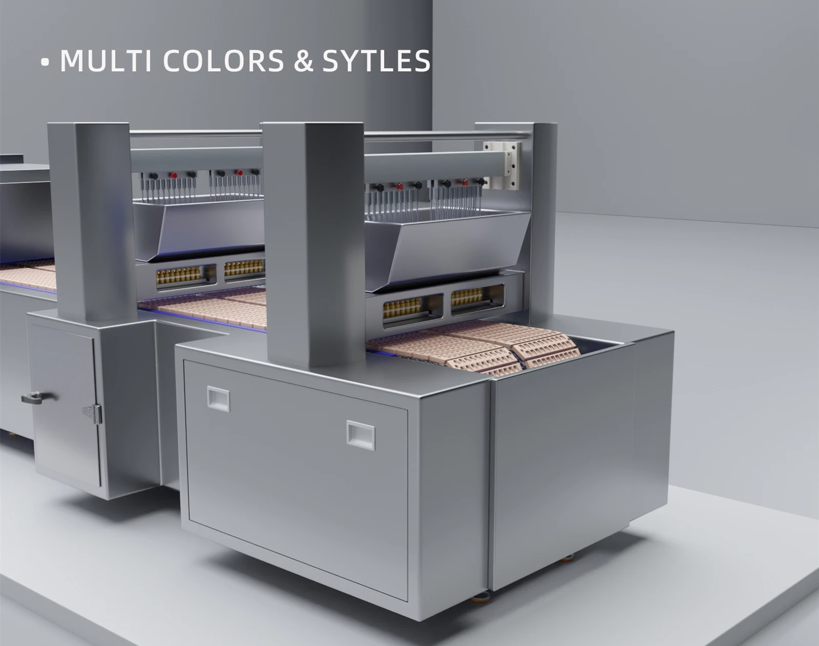 Factory manufacture Fully automatic soft candy production line vitamin Gummy bear depositor candy making machine