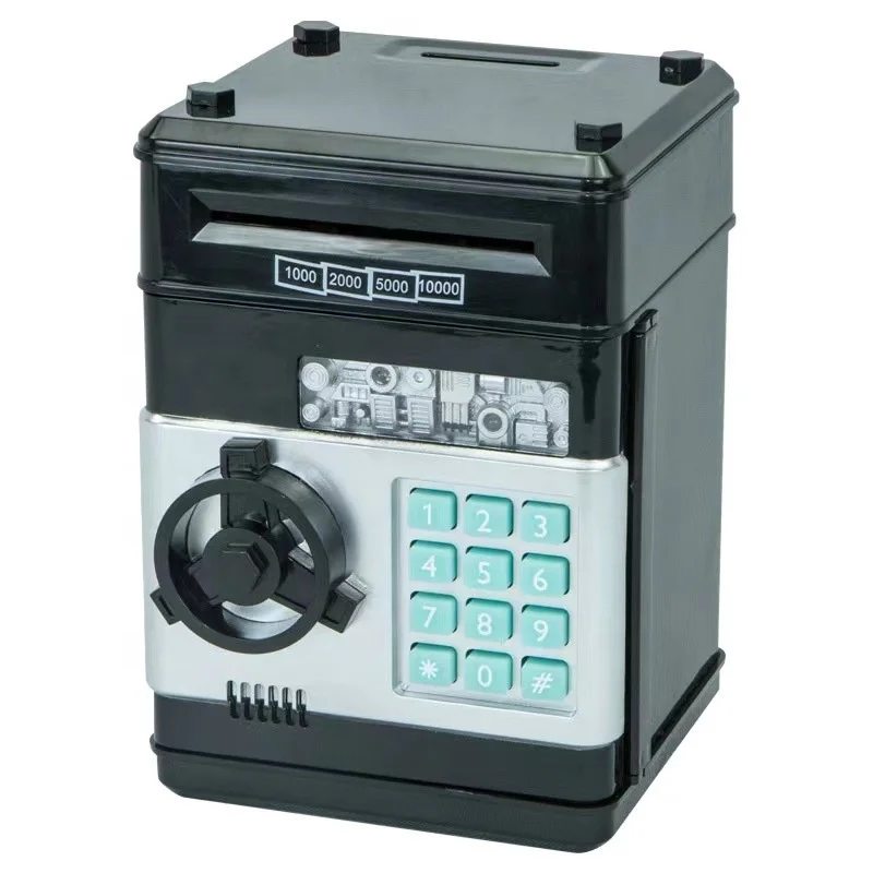 Wholesale Auto-Rolling Safe Money Box Electric ATM Password Piggy Bank Toys Money Boxes For Children