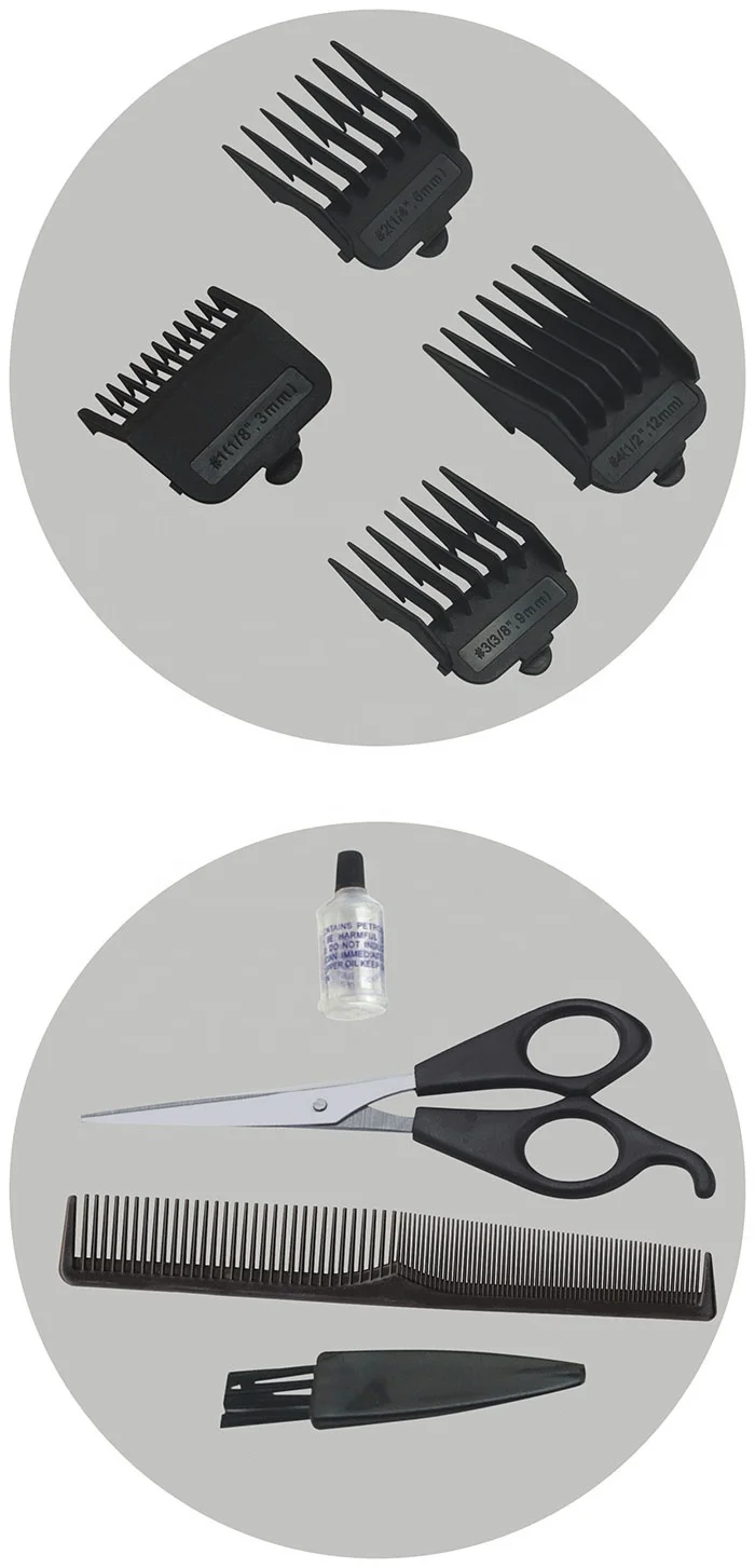 Classic Adjustable Length Durable AC Hair Clipper Stainless Steel Blade  Hair Clipper Trimmer