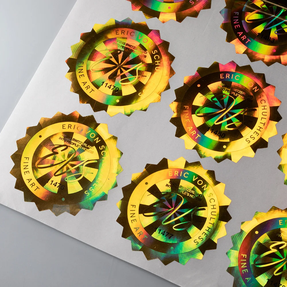 Custom holographic Labels Print Logo High quality 3D custom hologram sticker