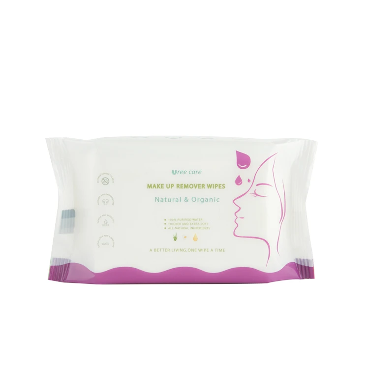 Wholesale Cosmetics Makeup Tools Private Label Professional Soft Smooth Facial Makeup Remover Wipes