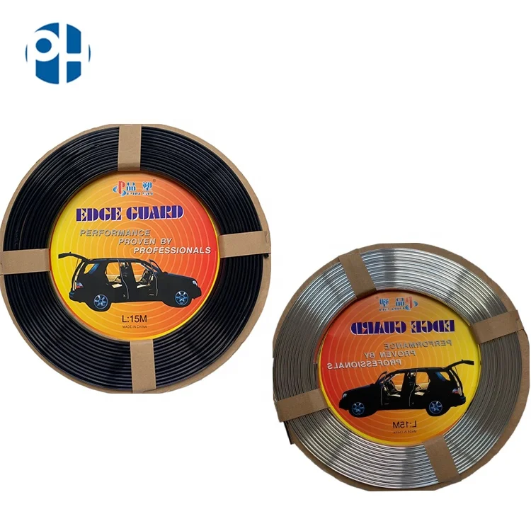 PH Car Door Protectors Edge Guards Car Edge Trim Rubber Seal Strip with U Shape Fit for Most Cars