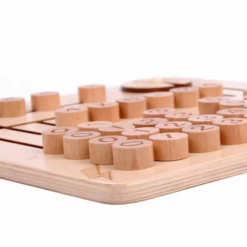 Wooden Math Toys for Children Montessori Materials Learning To Count Numbers Early Mathematics Education for Babies