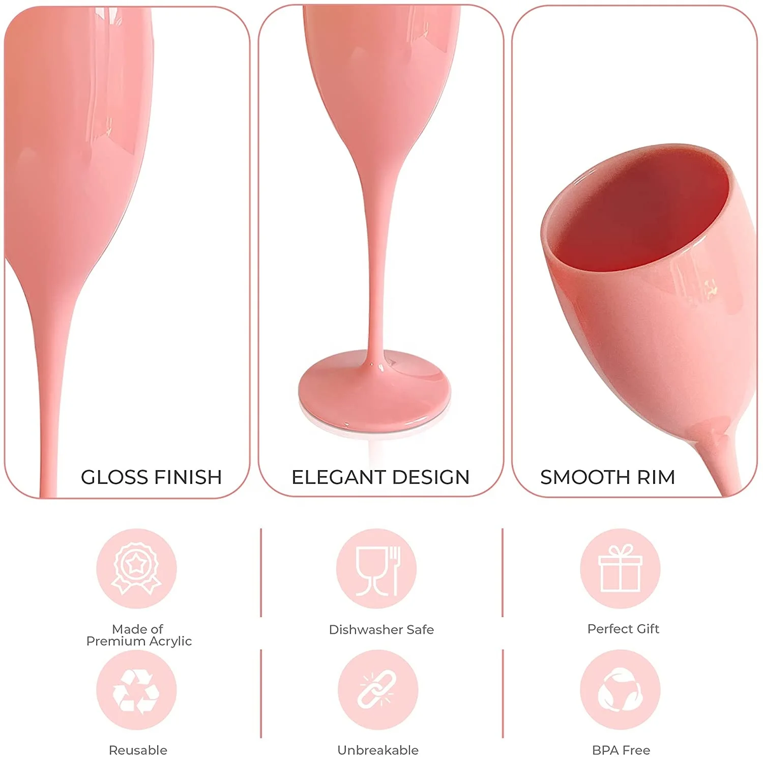 Polycarbonate Unbreakable Champagne Drinking Glasses Goblet Wine Glass,Custom Plastic Wine Glasses