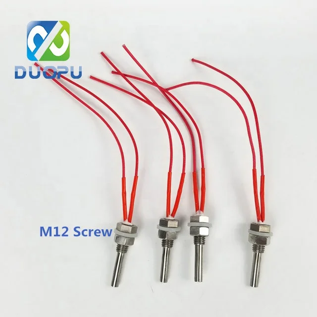 Duopu electric single end ceramic stainless steel immersion water heating element internal wire cartridge heater