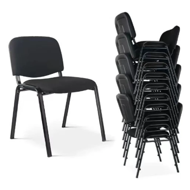 Armless Soft Stackable News Staff Conference Meeting Chair Iron Frame Church Visitor Reception Training Room Chair For Office