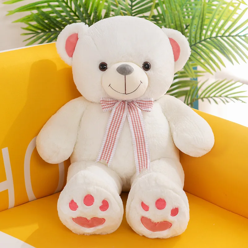 Plush Toy Giant Teddy Bear With Bow Tie Soft Toy Big Bear Pillow Stuffed Animals Dolls