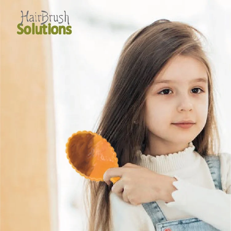 Custom Logo Eco Friendly Handmade Pretty Pattern Acrylic Hairbrush Oval Mini Hair Brushes For Women