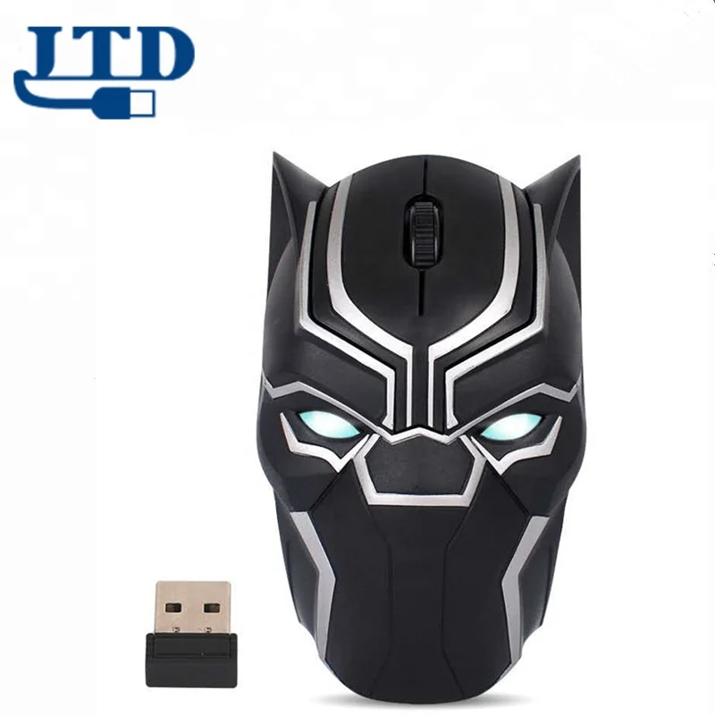 Cool Wireless Mouse Iron Man Black Panther Star Lord Ant Man Tree Man Gaming Mice with USB Unifying Receiver 1200 DPI for PC