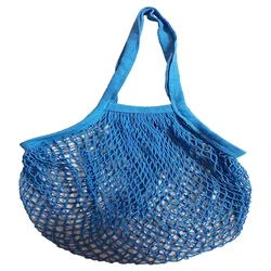 NEW Fruit Vegetables Shopping Storage Bags Mesh Net Woven Cotton Shoulder Bag For Kitchen