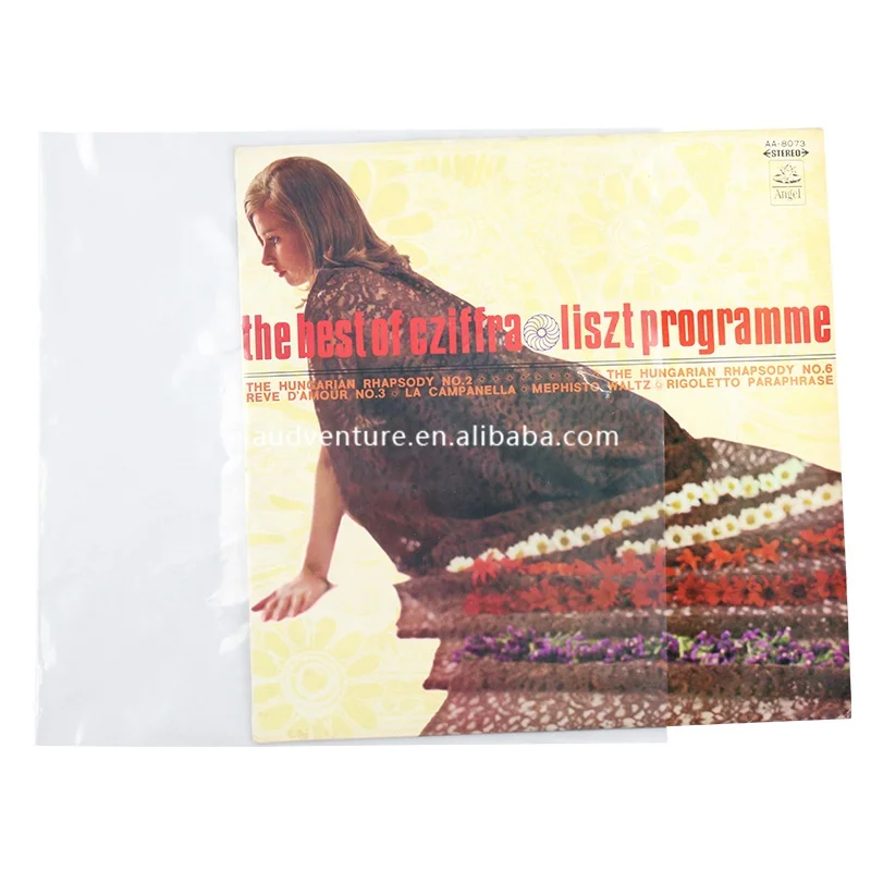 7-inch and 12-inch vinyl record sleeves made of LDPE Vinyl outer record sleeves Record bag packaging of 50 pcs