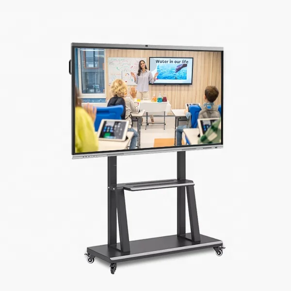Large Size 100 Inch Interactive Whiteboard Dual System 4K Infrared Touch Screen Projector Smart board