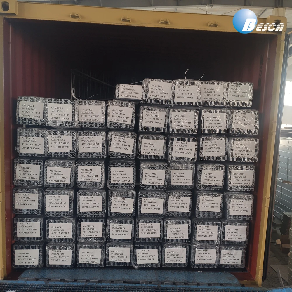 41x21x2 5 мм стойка канал оцинкованной стали Unistrut