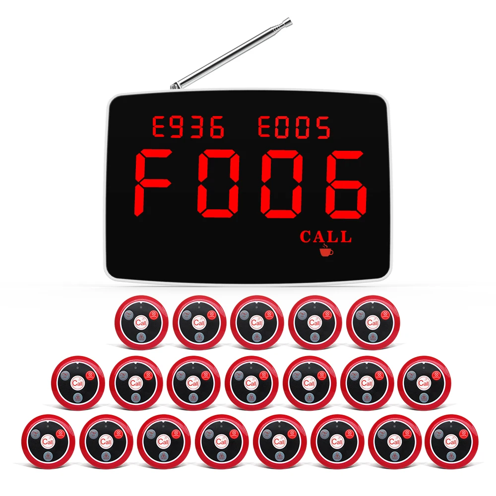 Artom German French Russian Arabic waiter call system with customized logo