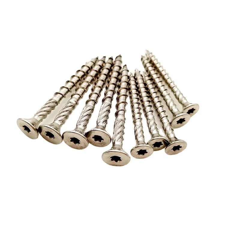 304 stainless steel torx screw flat head screw torx drive robertson wood self tapping decking screws stainless steel