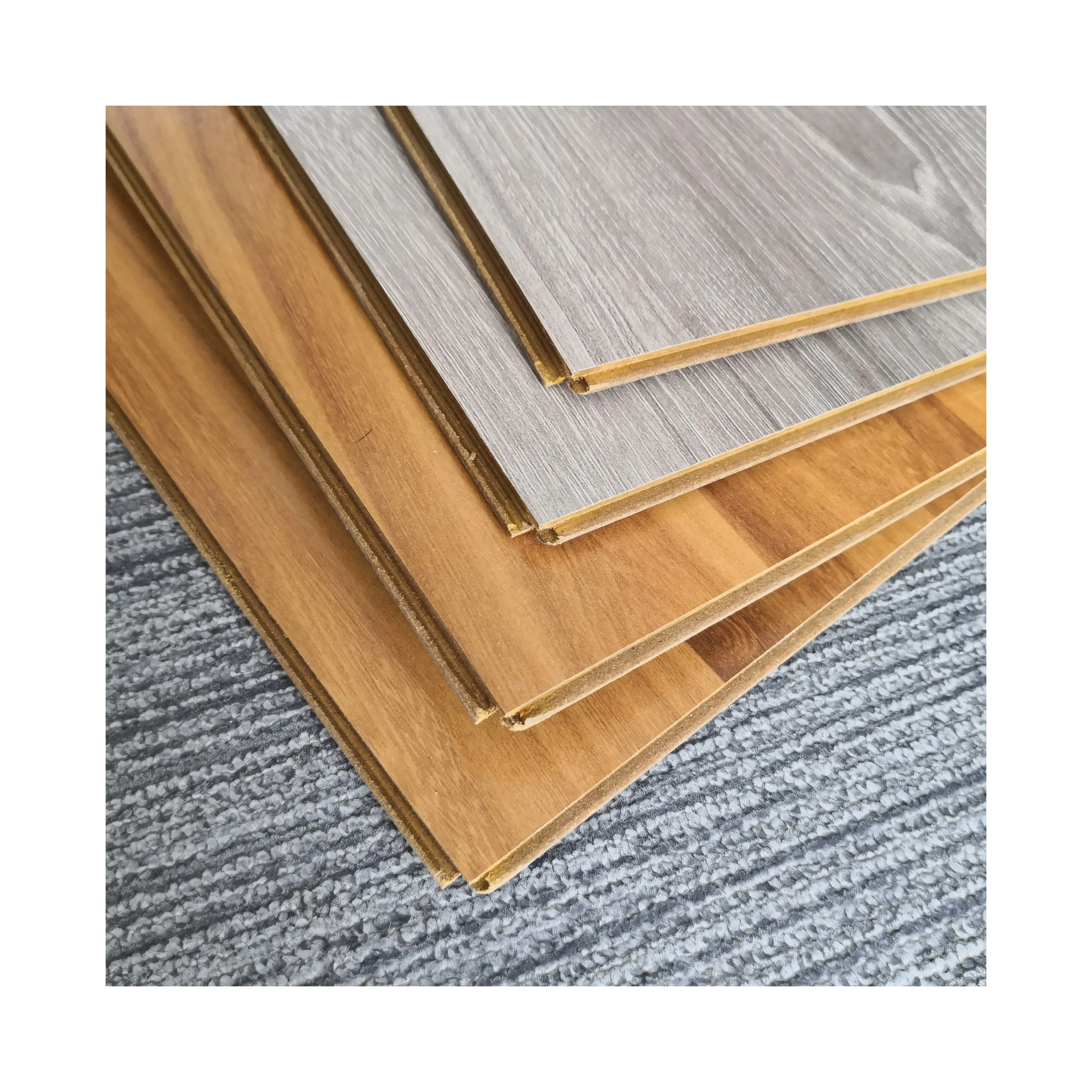 100% European Economic price black oak herringbone laminate Floor GOLDEN PINE HDF