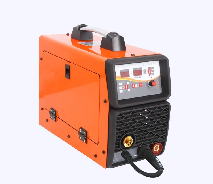 Single phase 220V 200A CE approved Digital control SMAW/GMAW/LIFT TIG CO2 IGBT DC inverter welding machine MIG-200