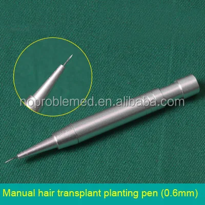 1.0mm stainless steel hair transplant pen hair follicle planting pen New Manually hair implanted tool