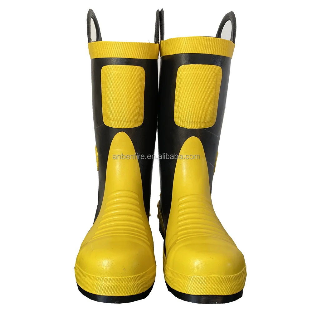 EN15090 FireProof Rubber Fire Fighting Equipment Fire Resistant boots