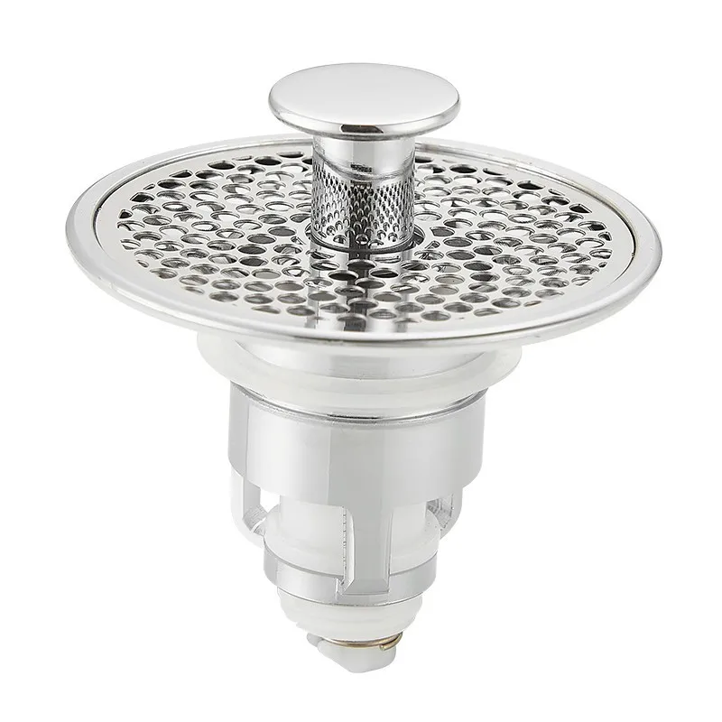 Durable Brass ABS Floor Drain Hair Strainer Bathroom Washbasin Drain Hair Catcher Stainless Steel Drainer Waste Function