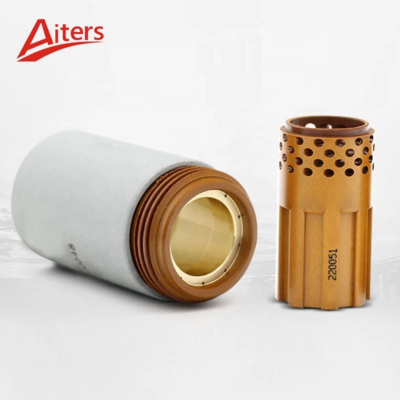 Plasma Cutting Torch Consumables 220051 Swirl Ring Nozzle and Electrode Use for Powermax1650 220206 Retaining Cap 220048