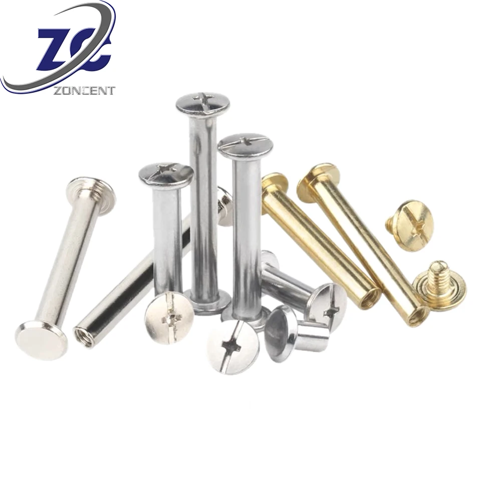 Factory price M2 M3 M4 M5 M6 Belt Male Female Aluminum Brass Binding Bolt Tapping Drywall  Stainless Steel Chicago Screws