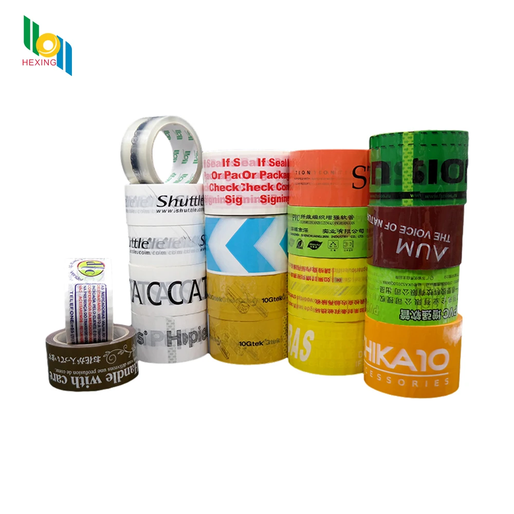 custom Printed tape Strong China opp adhesive custom logo Printed Design Bopp Color Adhesive packing Tape