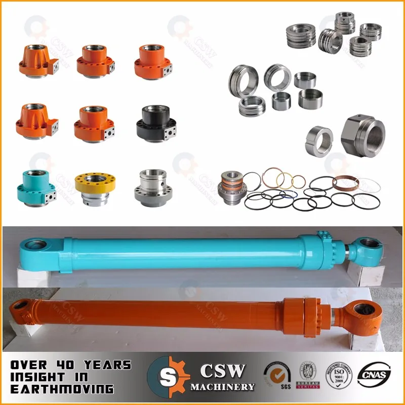 Excavator Hydraulic Cylinder Boom Cylinder for JCB 220 Lift Cylinder Tube Rod Construction Machinery Parts