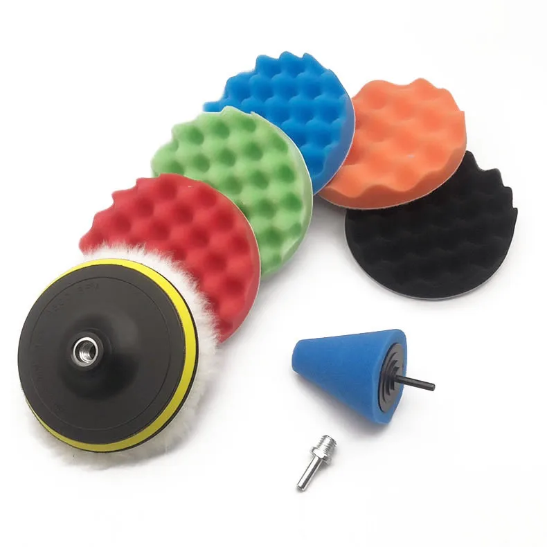 
Hot Sale 6 Inch foam car polish pads kits car buffing and polishing pad 9 pack 