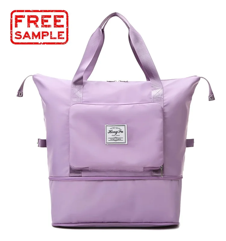 Women Shoulder Bags Large Capacity Foldable Women Oxford Cloth Travel Waterproof Oxford Cloth Handbag (1600283424506)