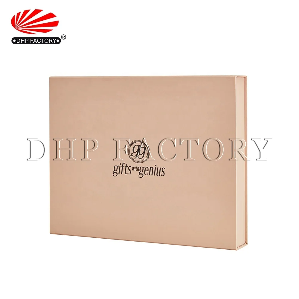 OEM Printing Rigid Cardboard Packaging Gift Box Spot UV Book Shape Flip Closure Wig Boxes Custom Magnetic Flap Box